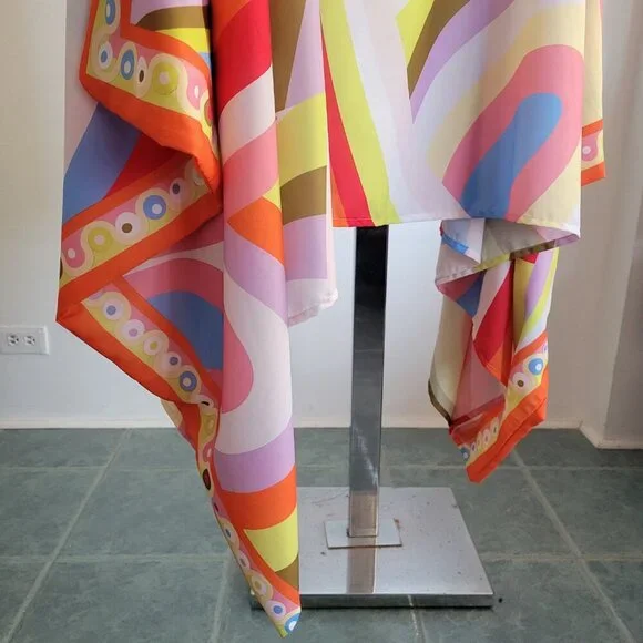 Korean BSY Handmade Multicolor Draped Wide-Width Women’s Kaftan (One Size) - Picture 4 of 12